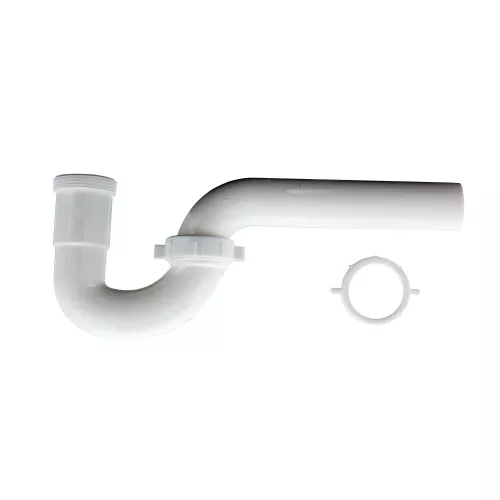 1 1/2" White Plastic P-Trap
