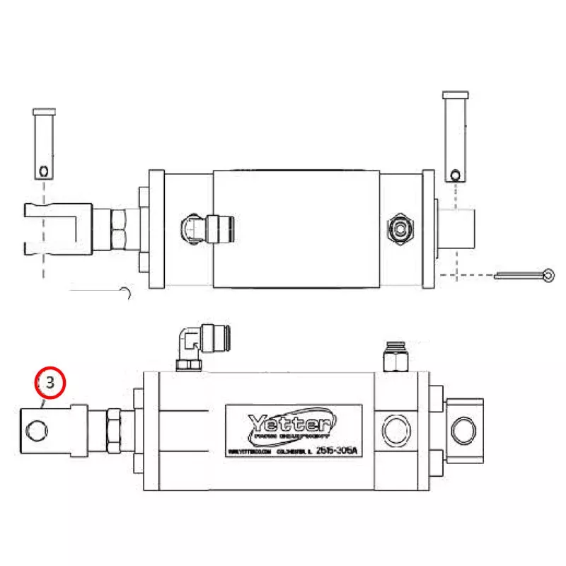 2515-917 Air Cylinder Clevis