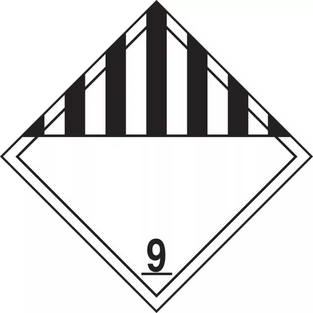 Accuform MPL901CT10 DOT Placard: Hazard Class 9 - Miscellaneous Dangerous Goods