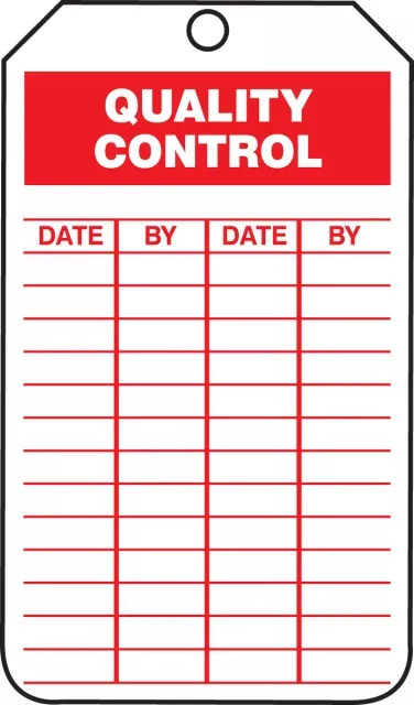 Accuform TRS256CTP Quality Status Safety Tags: Quality Control