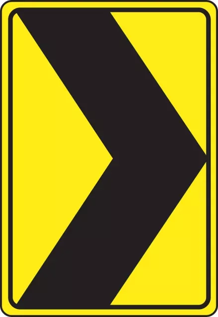 Accuform W181812DP 18" x 12" Direction Sign: Chevron Alignment
