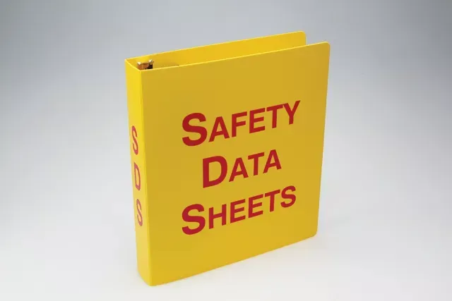 Accuform ZRS643 3" SDS Binders and Signs: Plastic SDS Binders