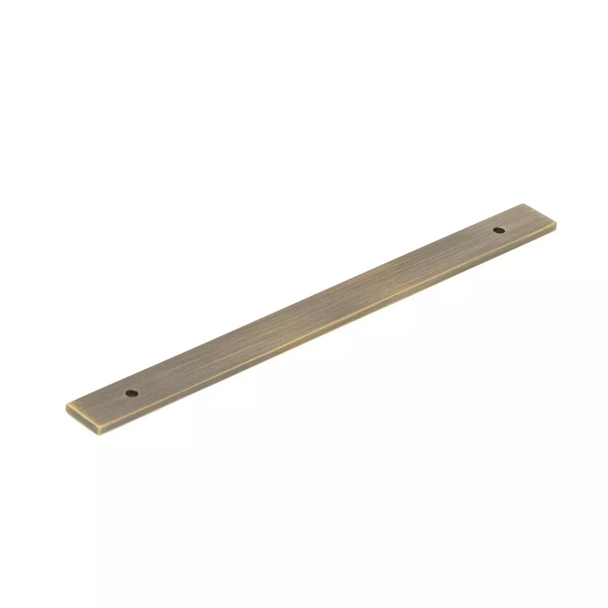 Bellevue Solid Brass Plain Backplate Dark Brushed Brass 160mm