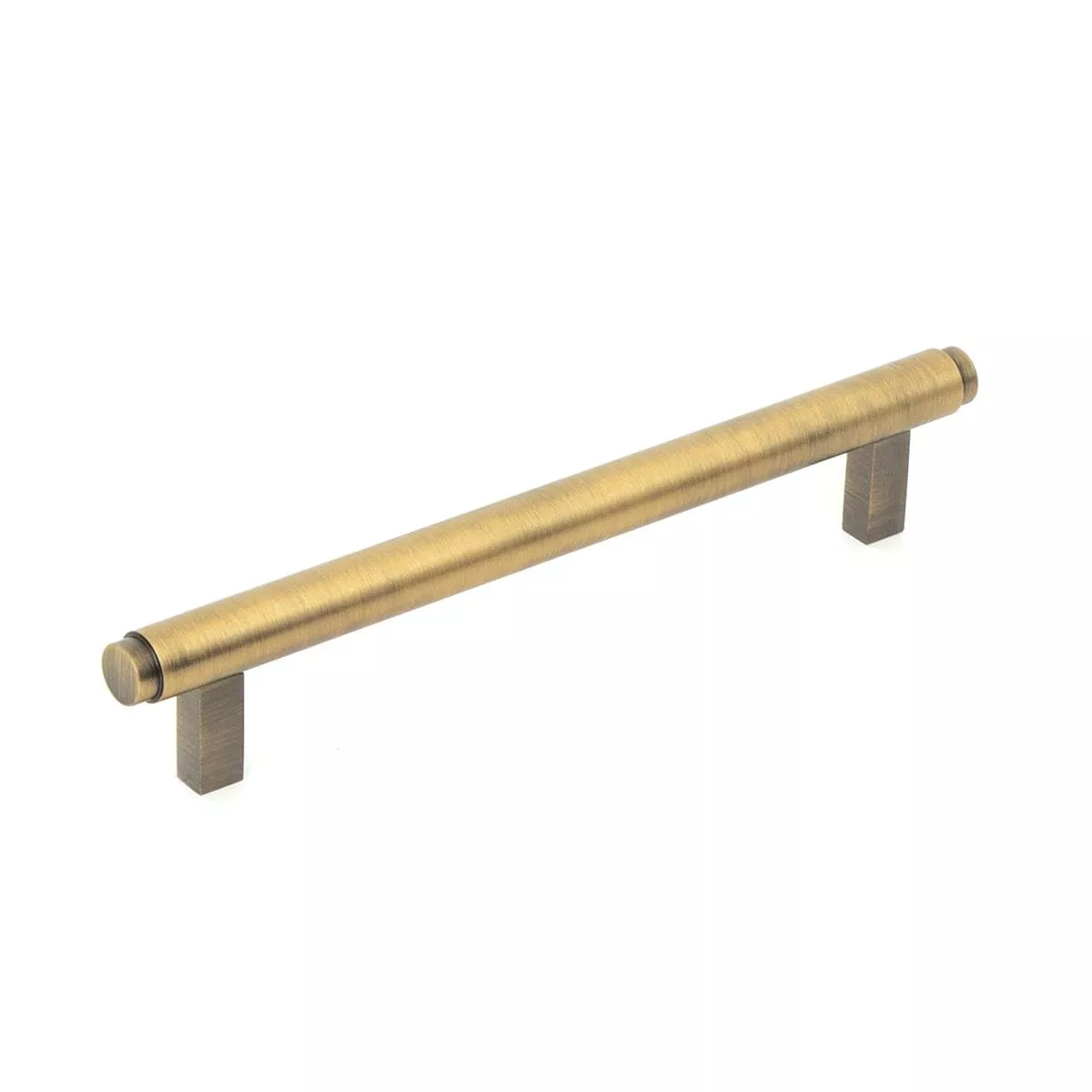 Bellevue Solid Brass Plain Bar Pull Dark Brushed Brass 160mm