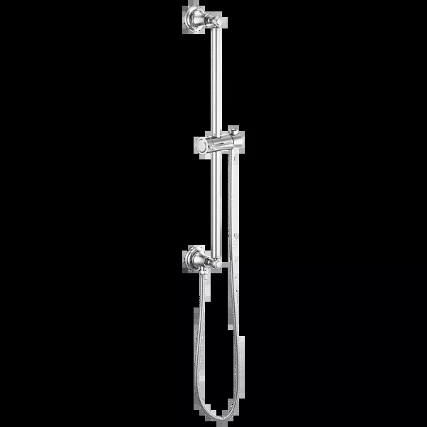 Brizo - Essential Shower Classic Round Slide Bar With Hose