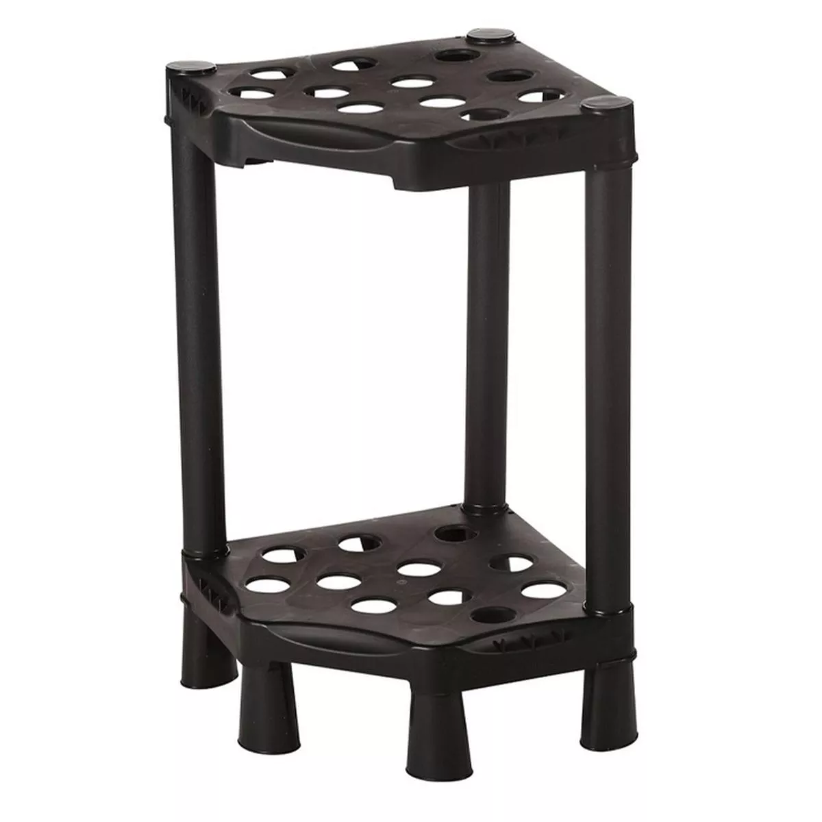BROOM HOLDER 2 LEVELS SHELF