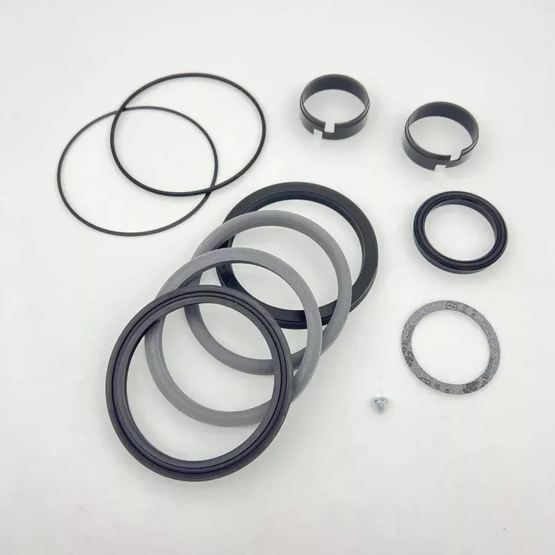 Case 680C Backhoe Swing Cylinder w/ 2 pc Piston & Insert Wiper - Full Tractor Seal Kit