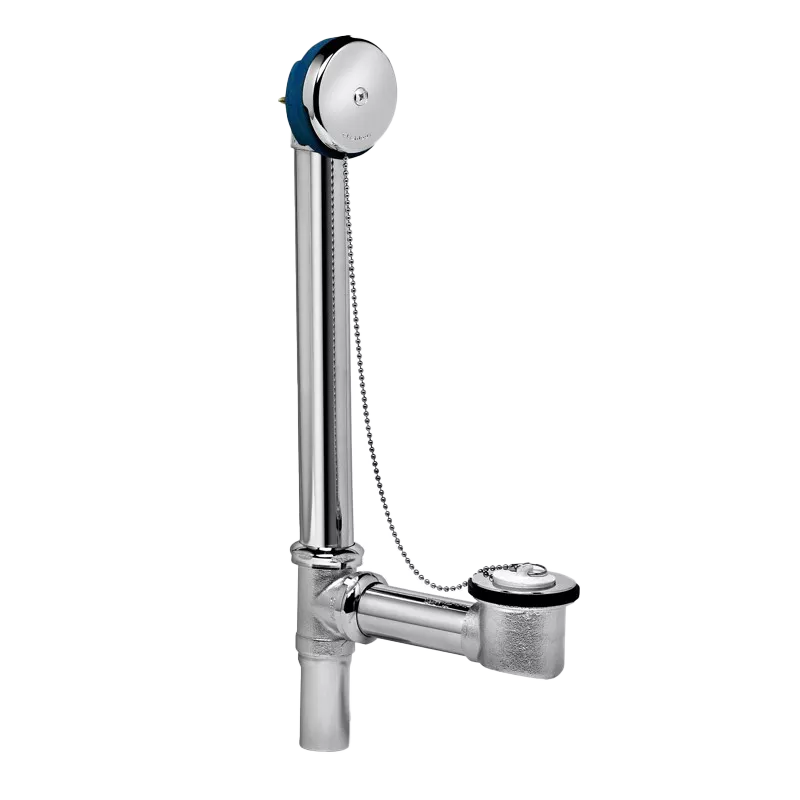 Chrome Plated 1 1/2" Bath Waste & Overflow with Chain & Stopper - Noel's Plumbing Supply