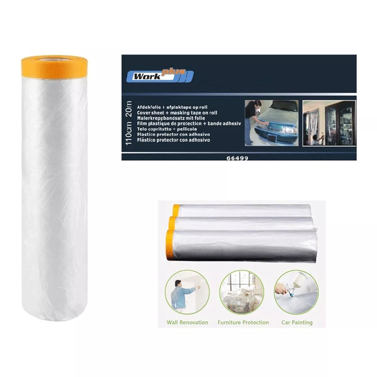 COVER SHEET & MASKING TAPE ON ROLL