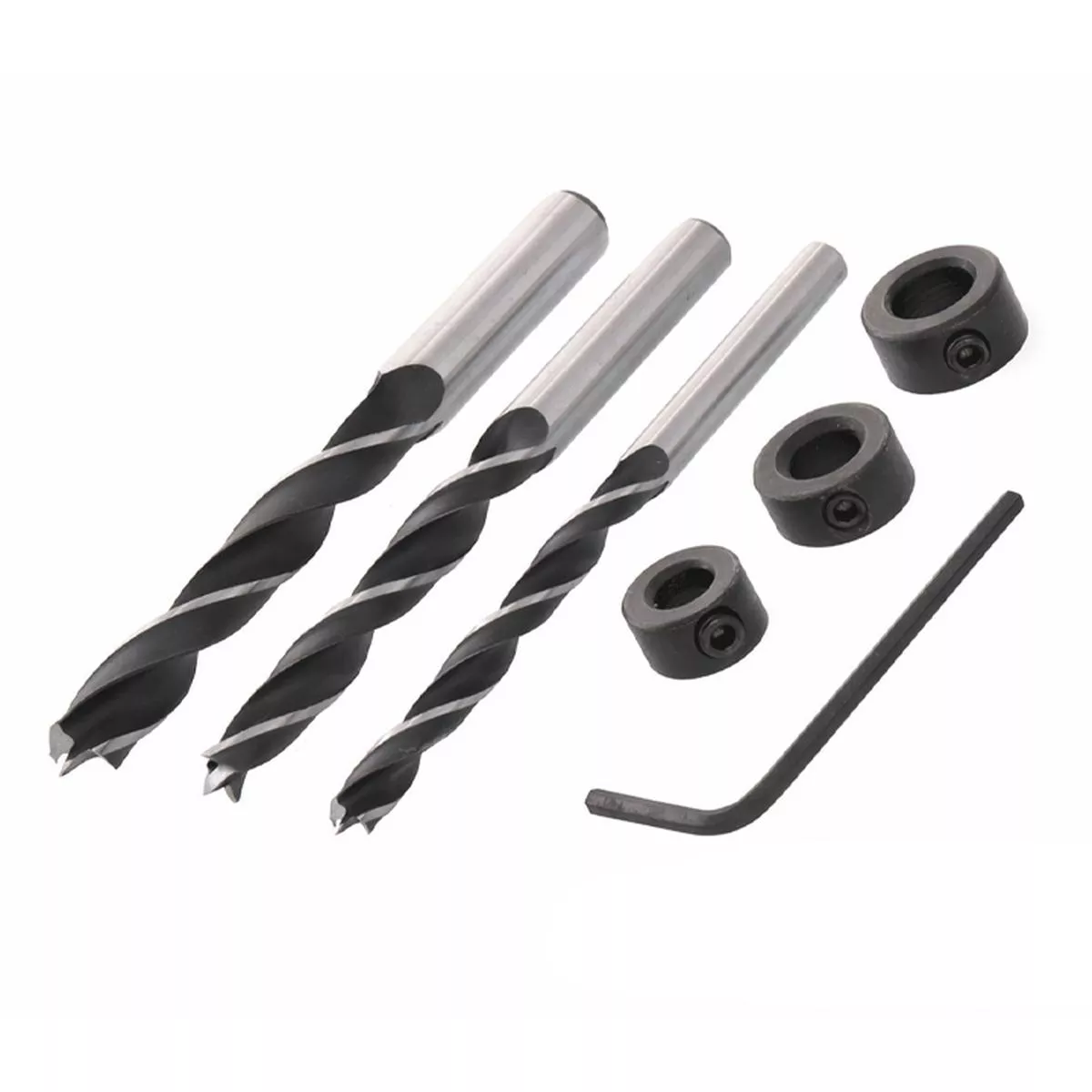 DRILL BIT/STOP SET METRIC 7PCS