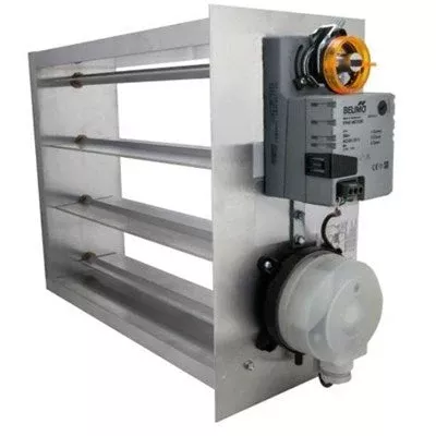 EB-1608 (Io HVAC Systems) | 16 x 08 HD Motorized Bypass Damp | IO HVAC