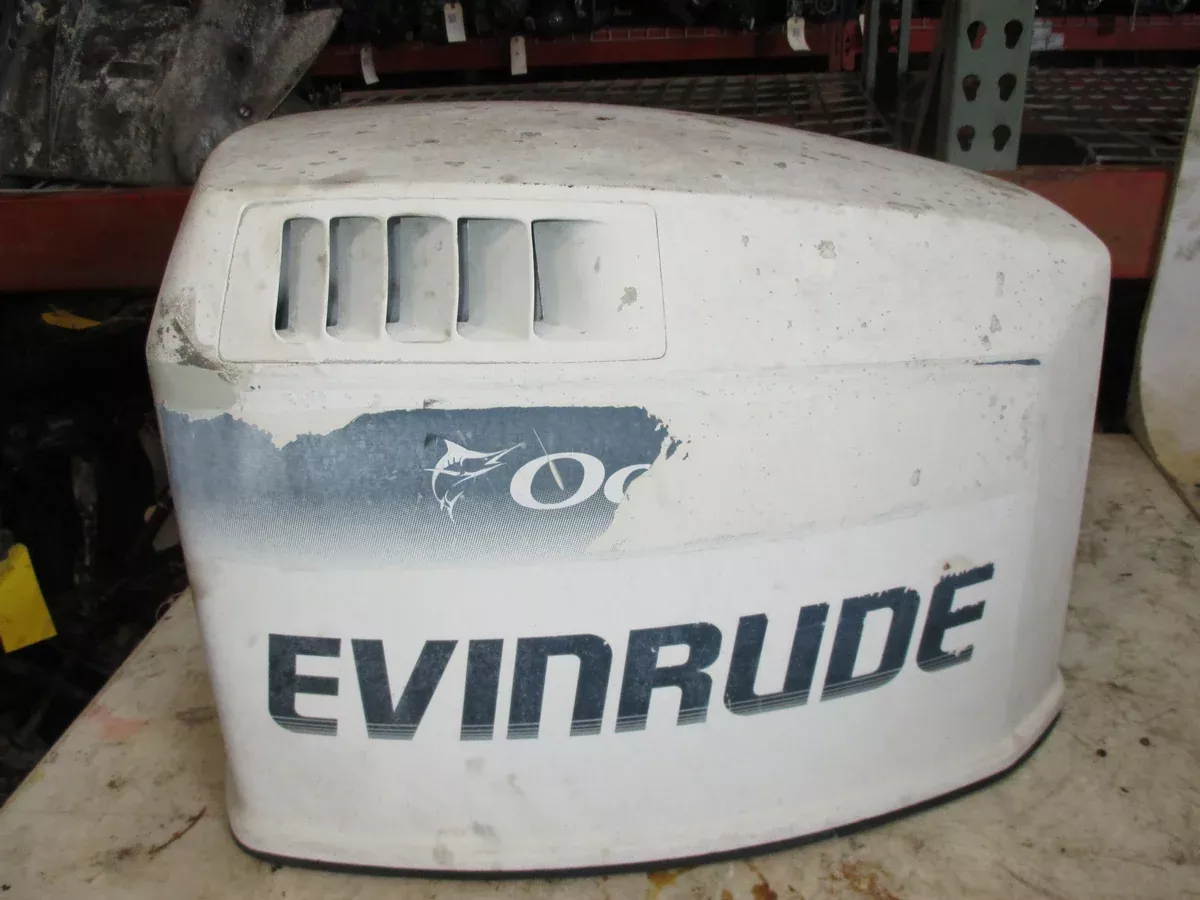 Evinrude 175hp ocean pro 2 stroke outboard top cowling