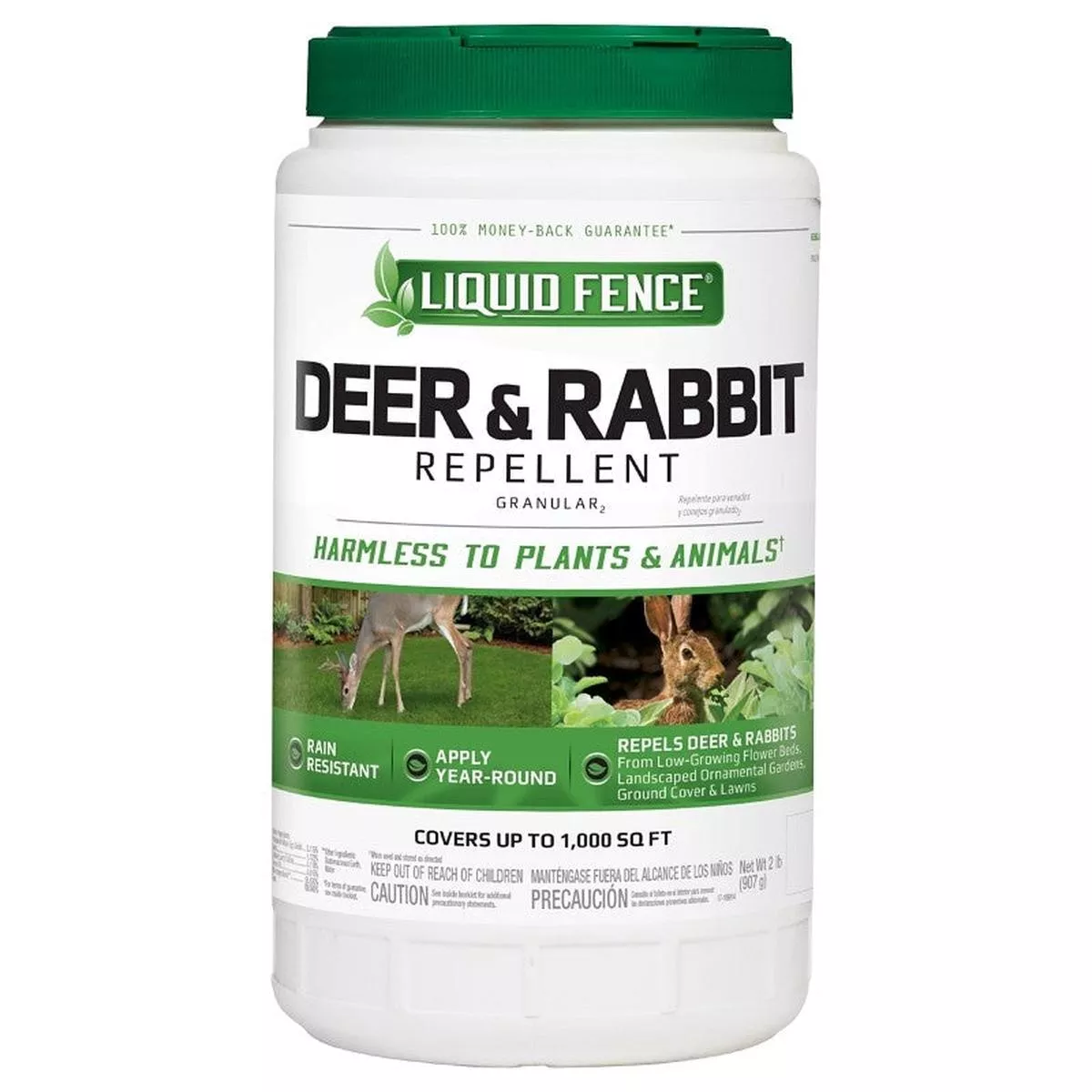 Liquid Fence HG-70266 Deer and Rabbit Repellent, 1000 sq-ft Coverage