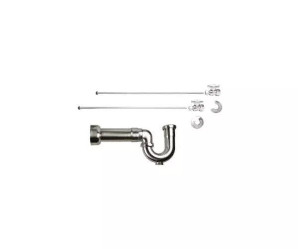 Mountain Plumbing - Lavatory Supply Kit - Brass Oval Handle with 1/4 T