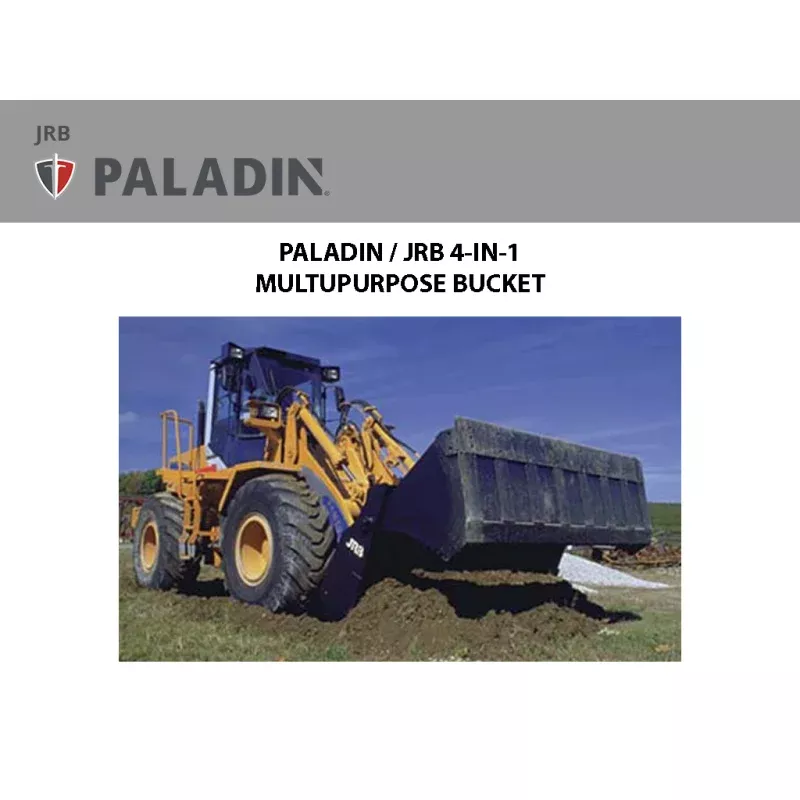 PALADIN 4-IN-1 Heavy duty multi-purpose bucket for wheel loaders