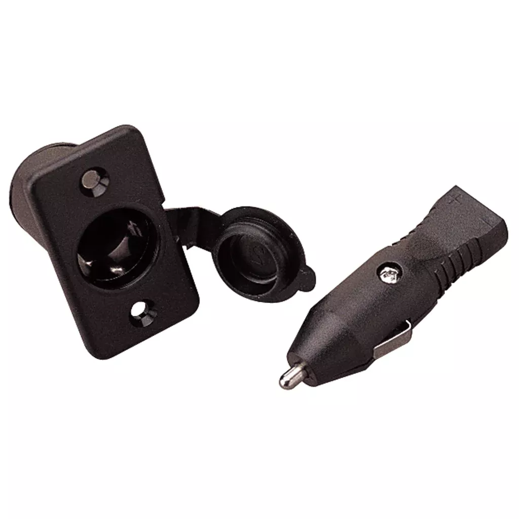 Sea Dog 426112-1 Boat Marine Nylon Brass 12 Volt Power Socket Plug and Cap