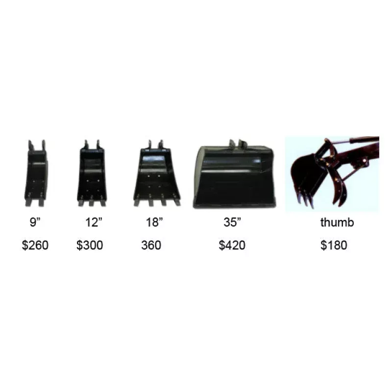 Spare parts: Backhoe 18" bucket