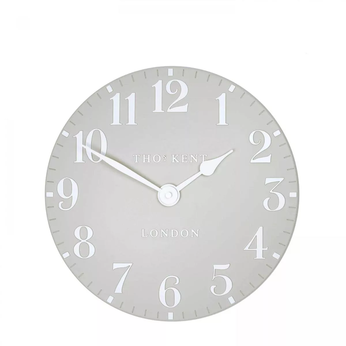 Thomas Kent 12" Arabic Wall Clock Dove Grey