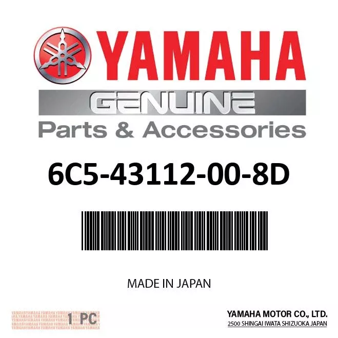 Yamaha 6C5-43112-00-8D - Bracket, clamp 2