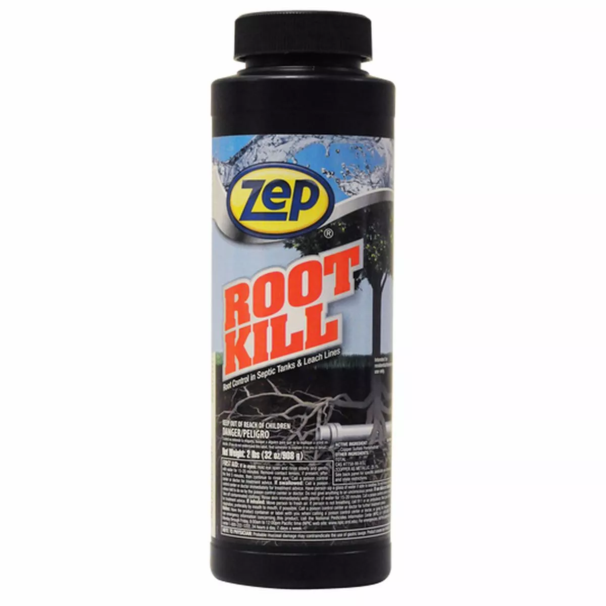 Zep Root Kill Pipe/Septic System Cleaner, 32 oz Bottle